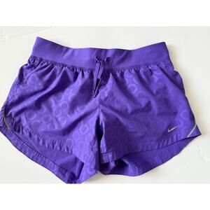 Nike Dri-FIT Purple Circle Print Tempo Running Shorts - Small